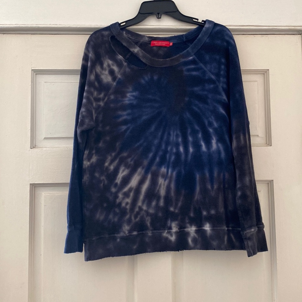 n: philanthropy Distressed Tie Dye Sweatshirt Size M